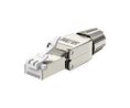 Modular Connector, Plug, RJ45, CAT6a, Straight, Pozīcijas - 8, Kontakti - 8, Shielded